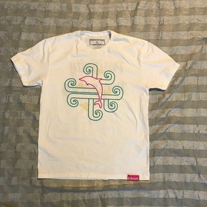PINK DOLPHIN POSITIVITY AND PROSPERITY T-SHIRT